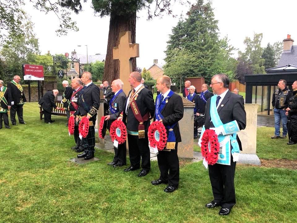 Provincial Grand Lodge of Perthshire East Wreath Laying Ceremony 2018 2