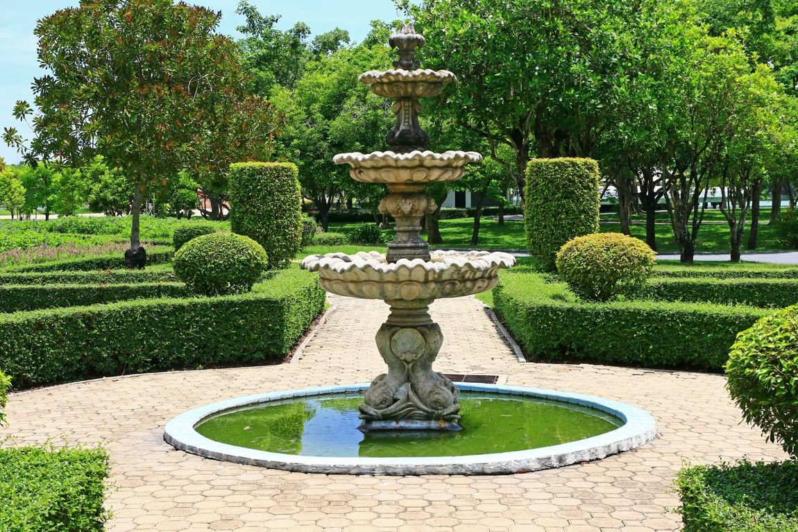 giardino con siepi
