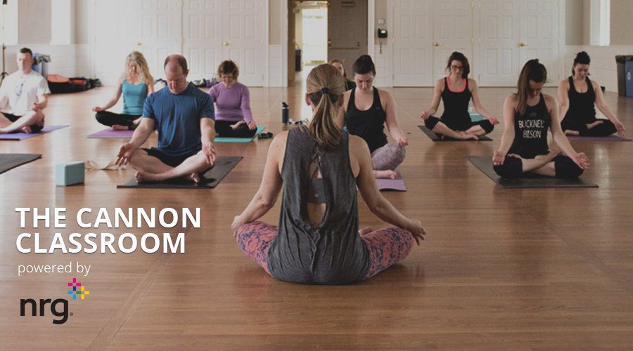 The Cannon Classroom yoga event