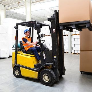 A Man Driving the Forklift — Staten Island, NY — General Forklift