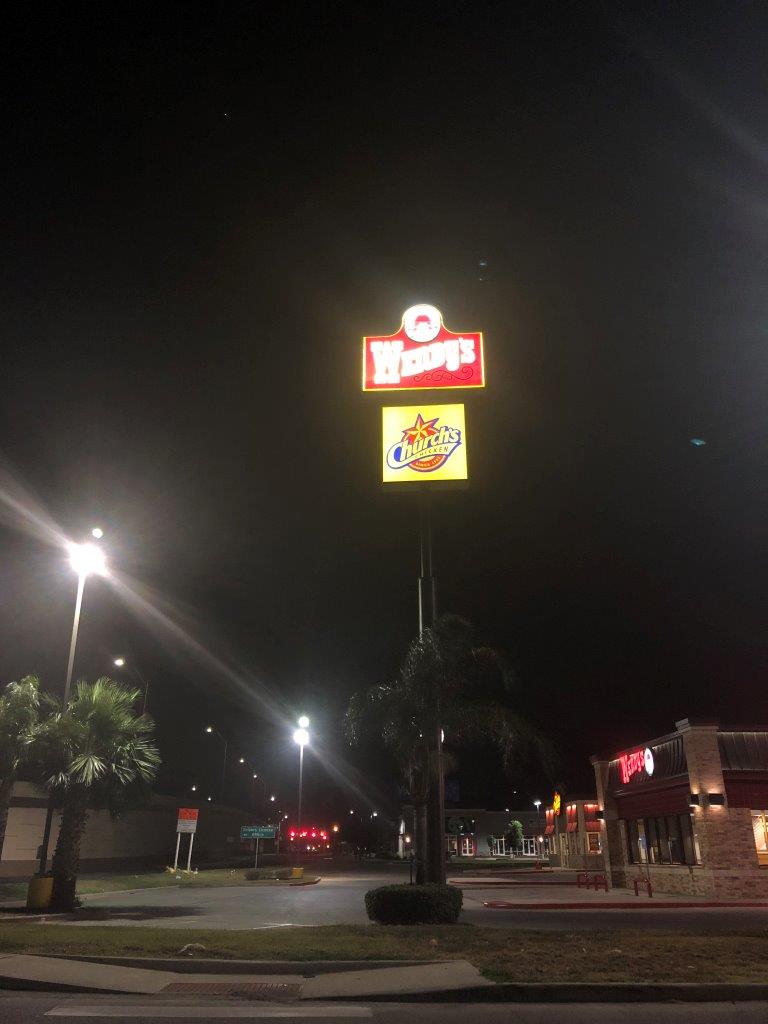 Electrical Signs  — Wendy's Post Sign in Laredo, TX