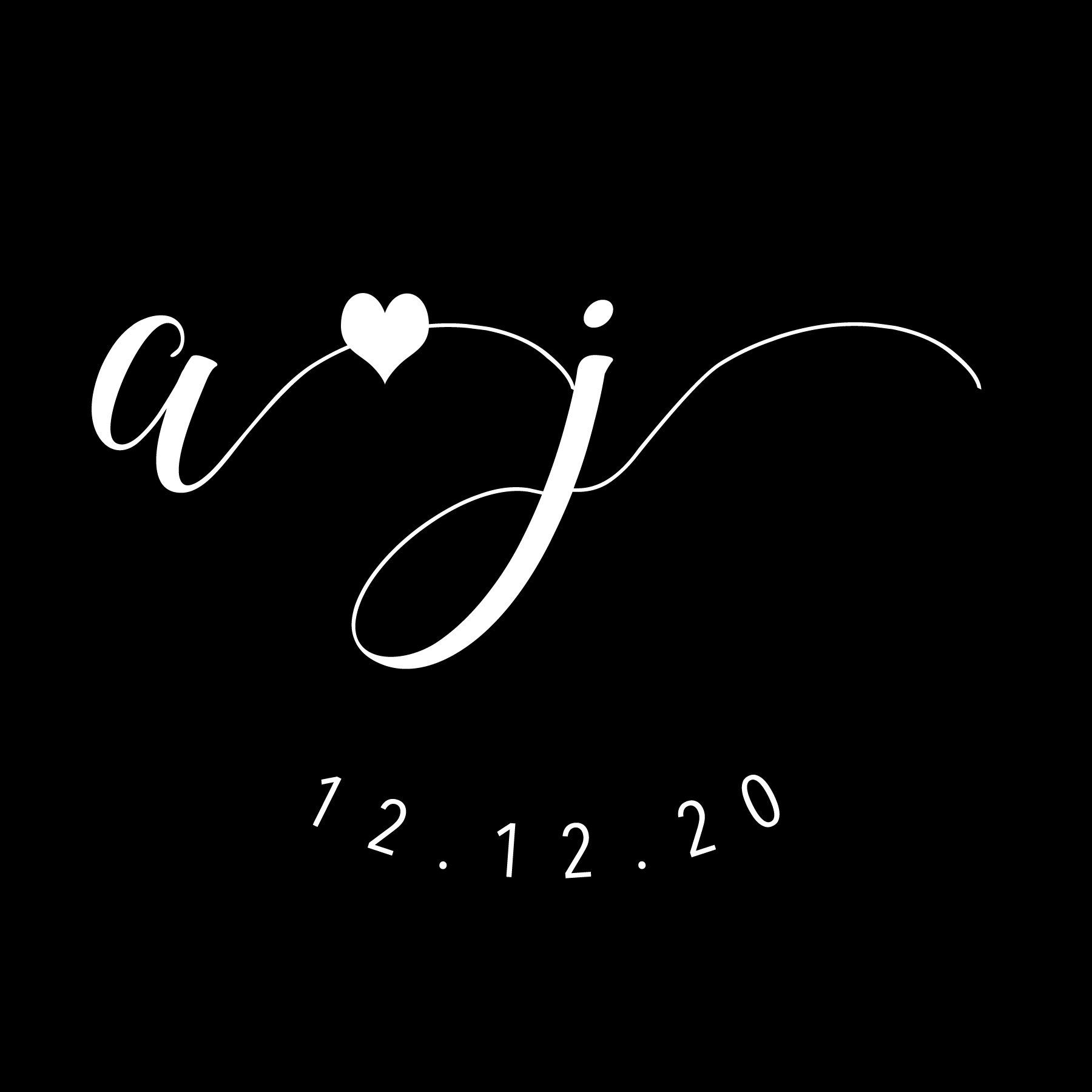 Stylized white cursive 