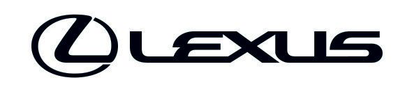Black Lexus logo on a white background
