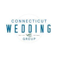 Connecticut Wedding Group logo in blue and gold on a white background