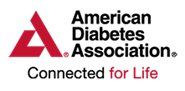 American Diabetes Association logo with red symbol and “Connected for Life” tagline