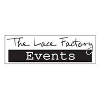 The Lace Factory Events logo in black and white