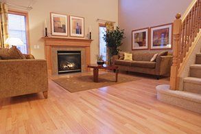 polished wooden floorboards