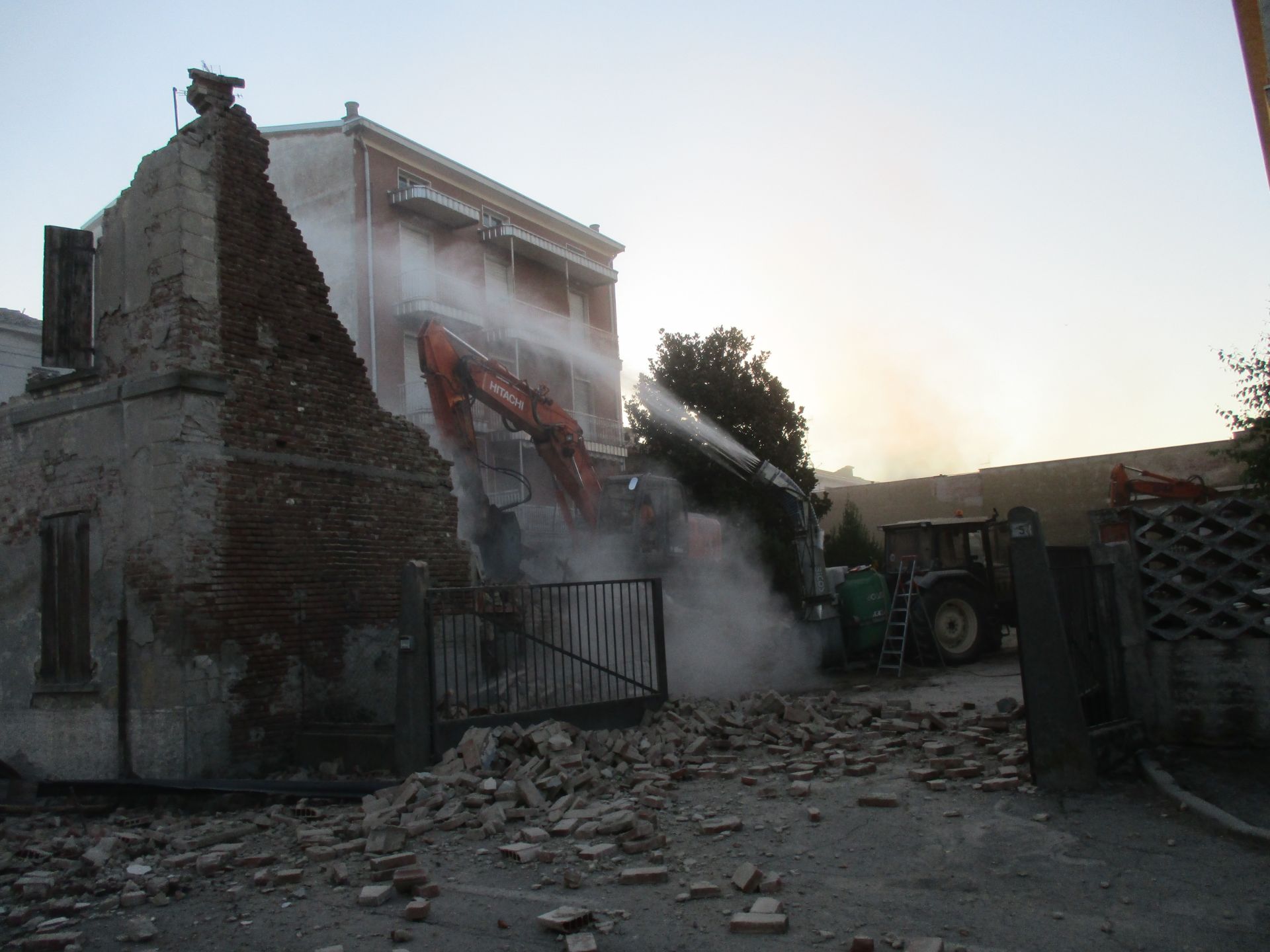 Cannone nebulizzante in azione