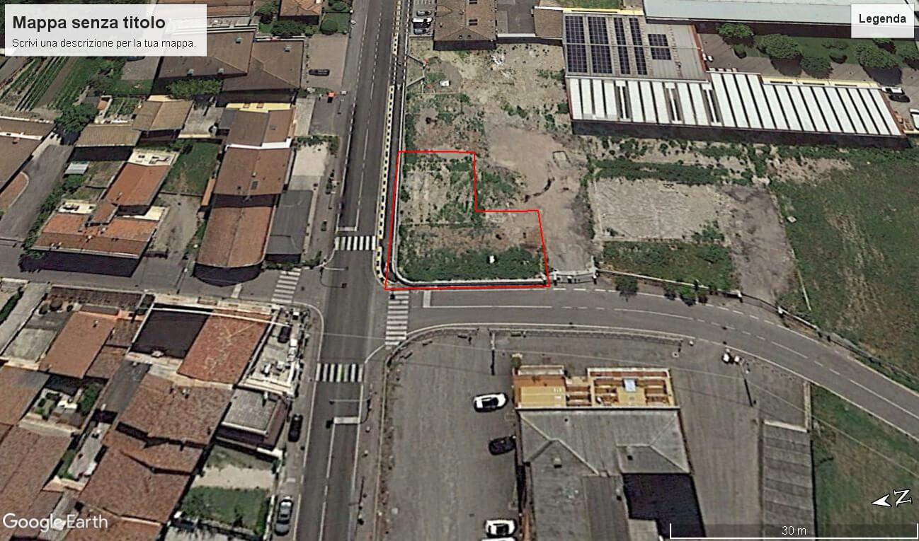 Terreno libero da materiale di risulta della demolizione