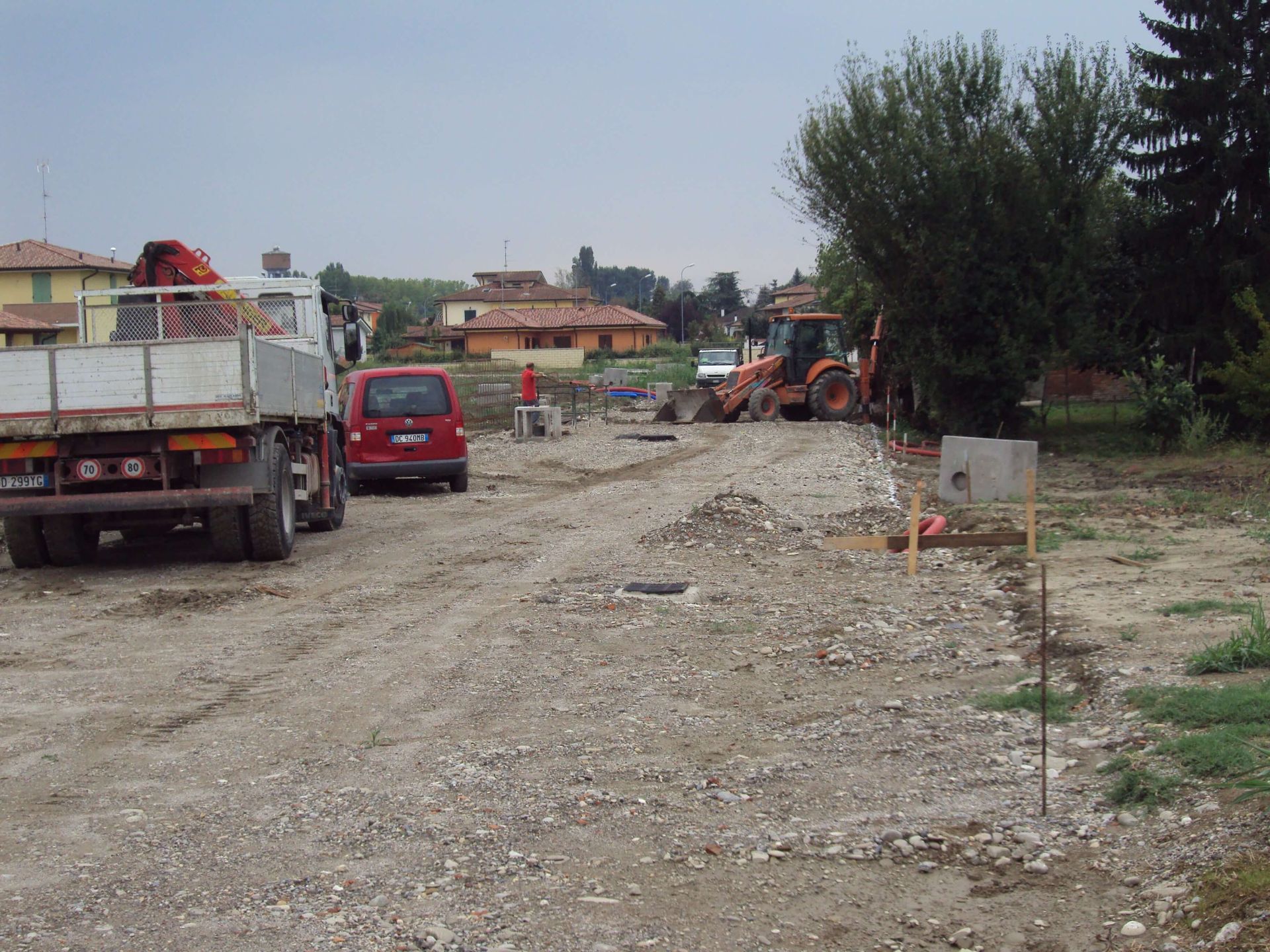 Parcheggio di un cantiere