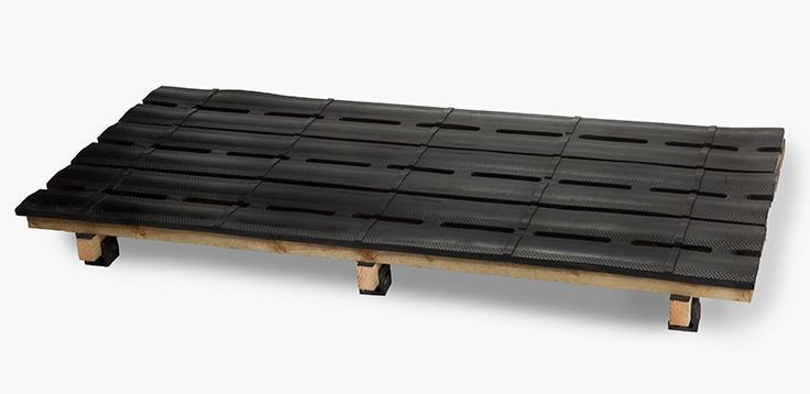 slat rubber mat