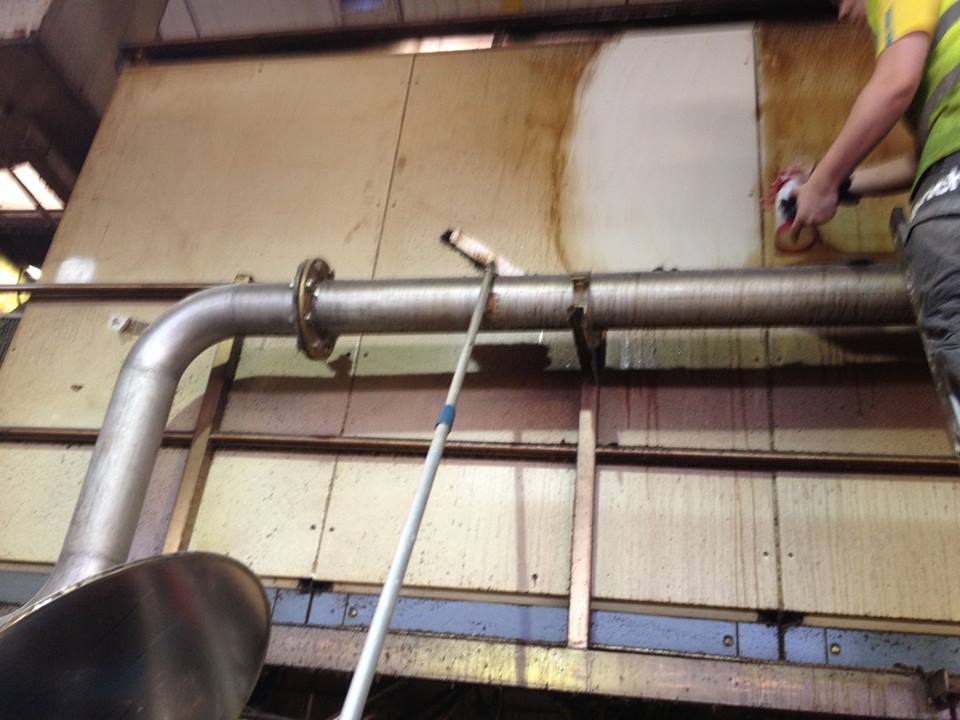 Industrial unit cleaning