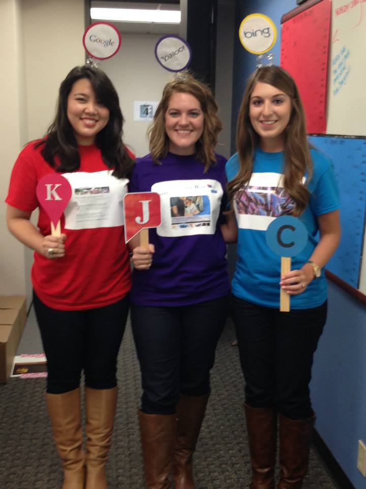 Internet Marketing Company Staff Members Dressed as Web Browsers