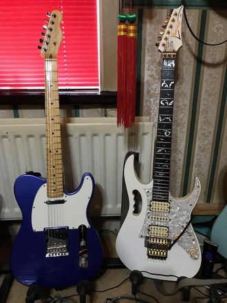 electric guitars