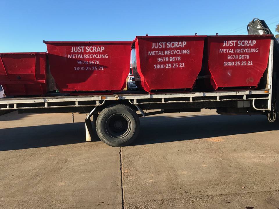 Scrap metal bins