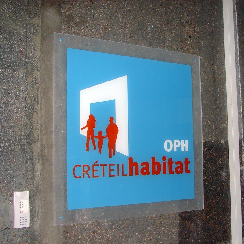 Plaque professionnelle en plexiglas