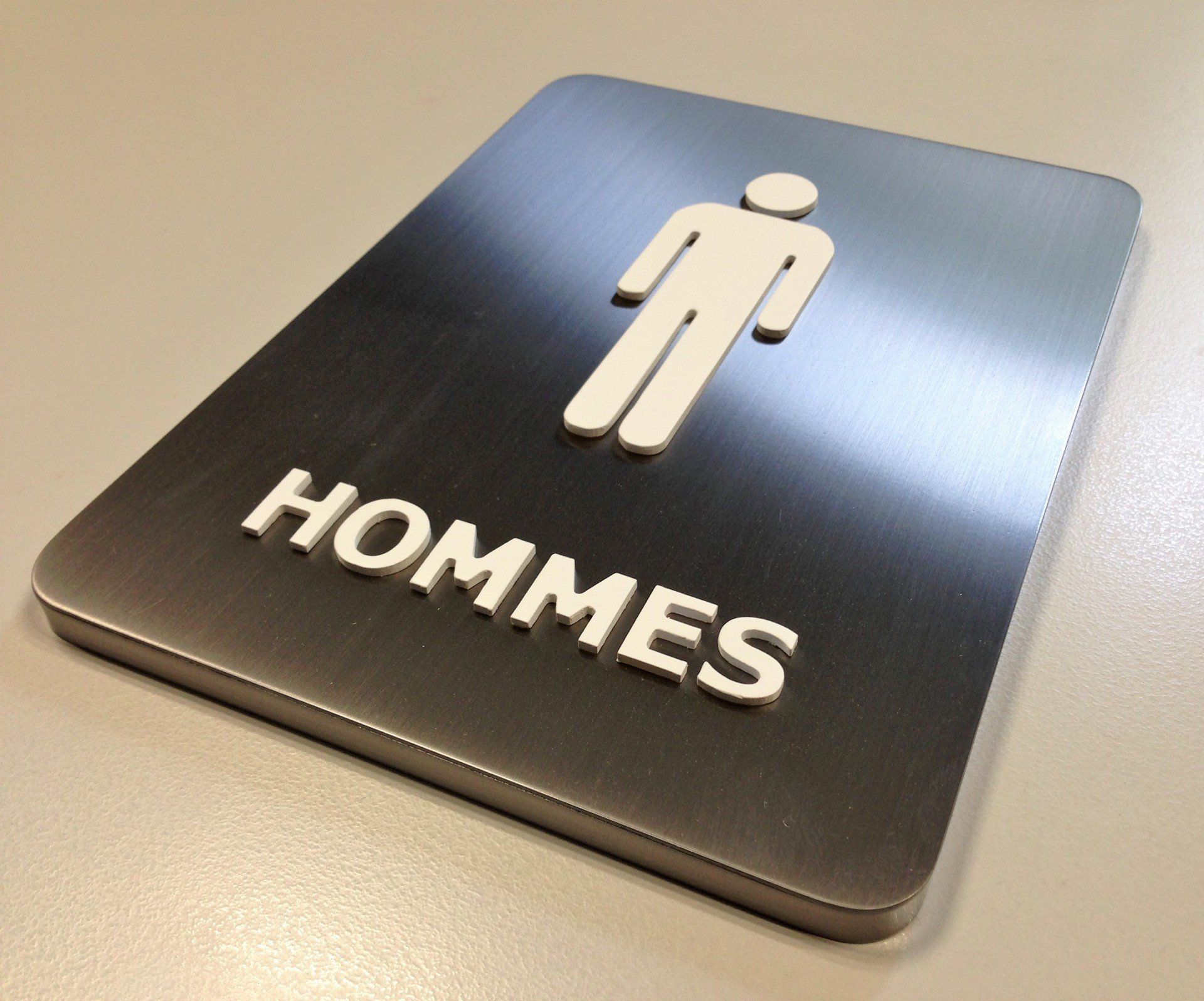Signalétique pictogramme toilettes homme