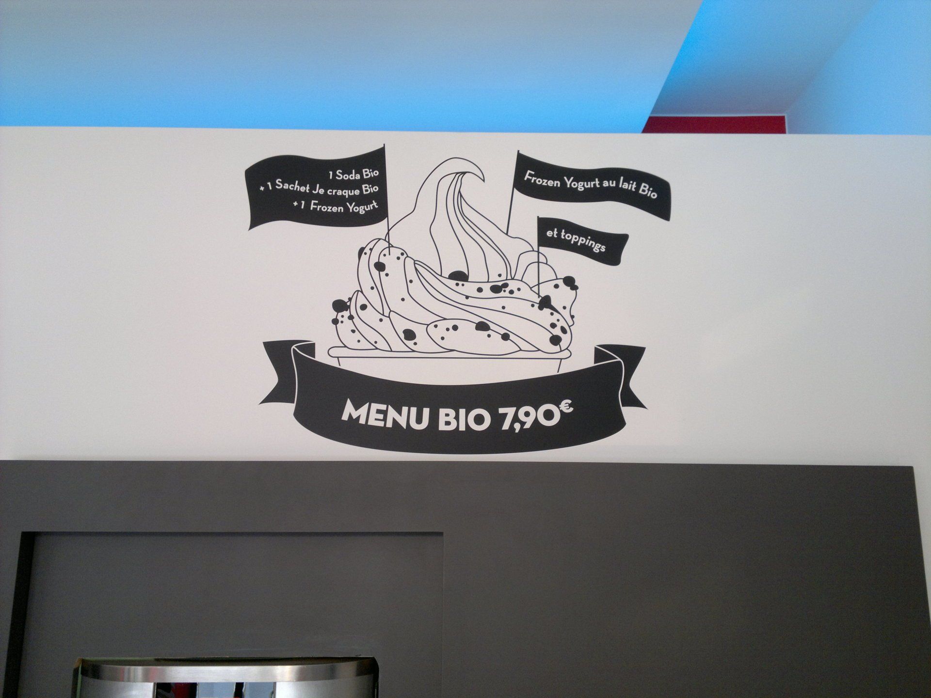 Stickers découpé menu