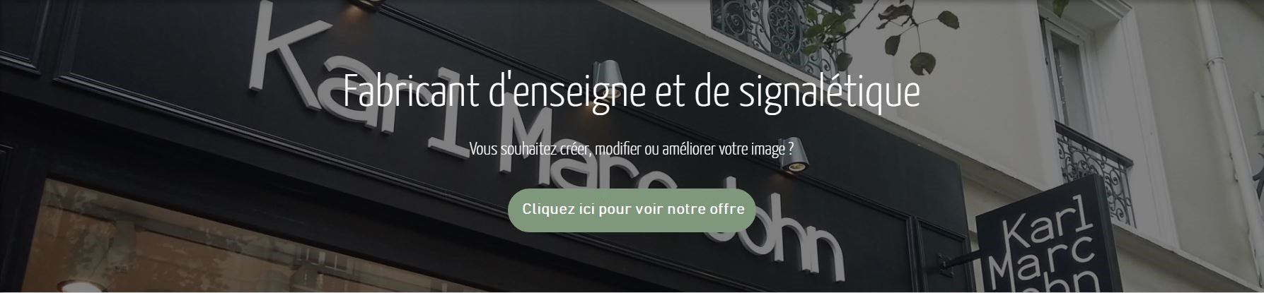 enseigne lettre découpée