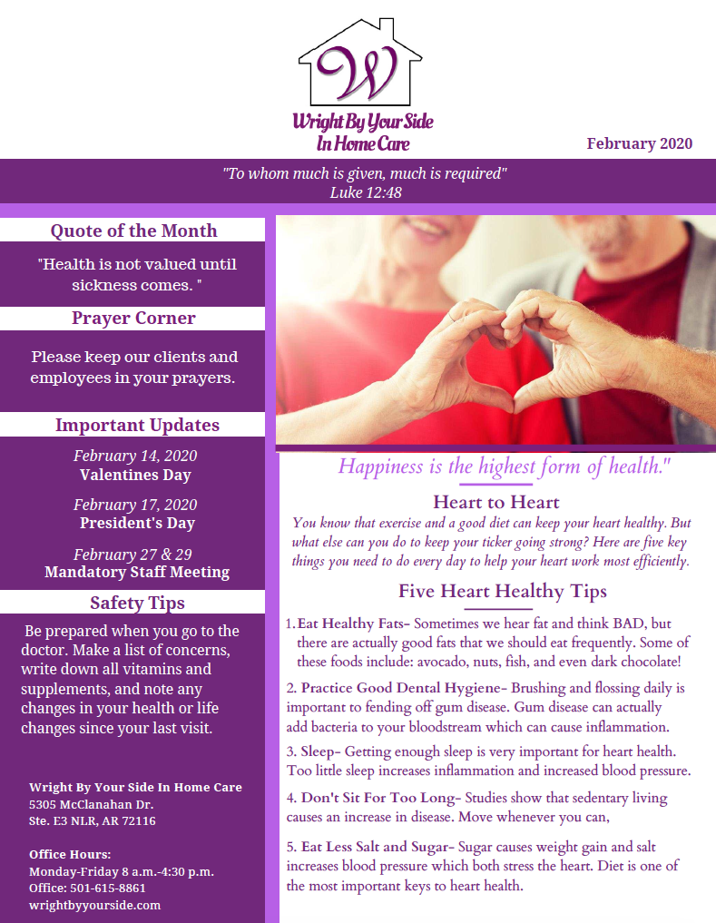 February 2020 Newsletter