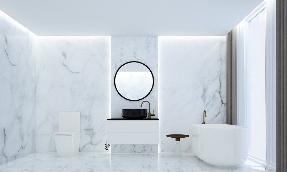 Bagno in marmo