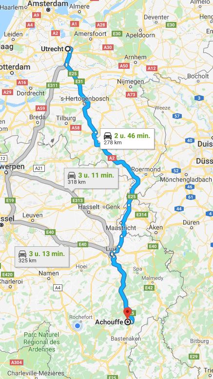 google maps kaartje om te zien waar de villa ligt