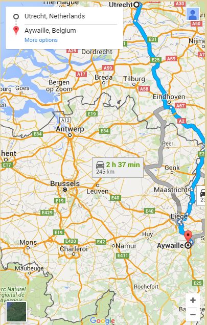 google maps kaartje om te zien waar het kasteelappartement ligt