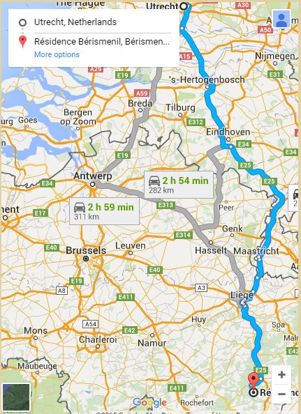google maps kaartje om te zien waar de groepswoning ligt