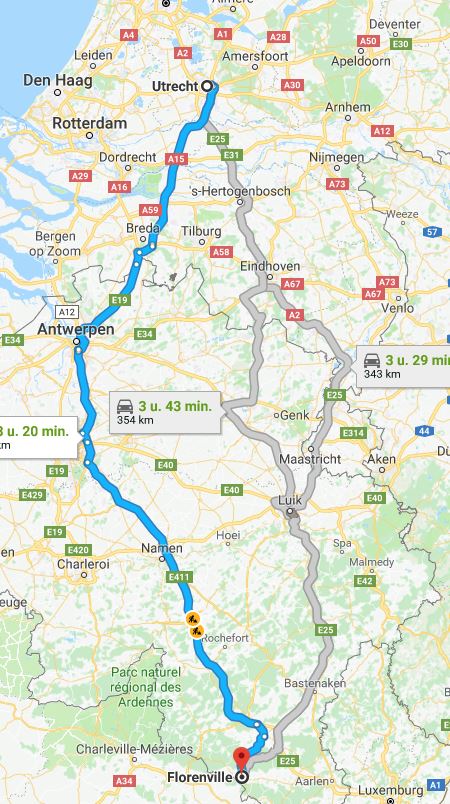 google maps kaartje om te zien waar dit kasteel in zuid belgie ligt