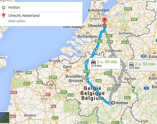 google maps kaartje om te zien waar deze groepshoeve ligt in de ardennen