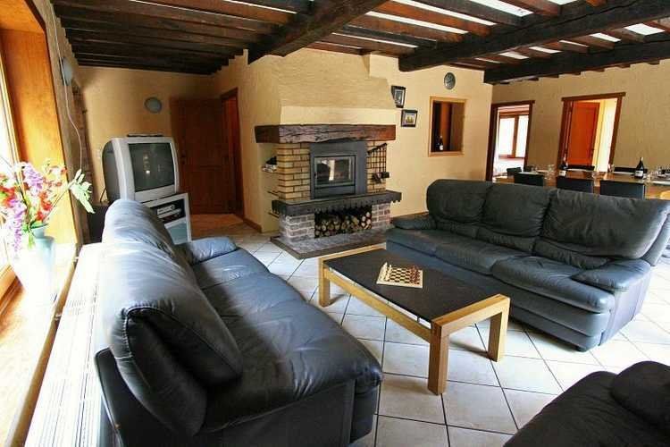 Huiskamer in de vakantiebungalow