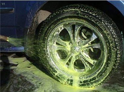 Getting tires washed