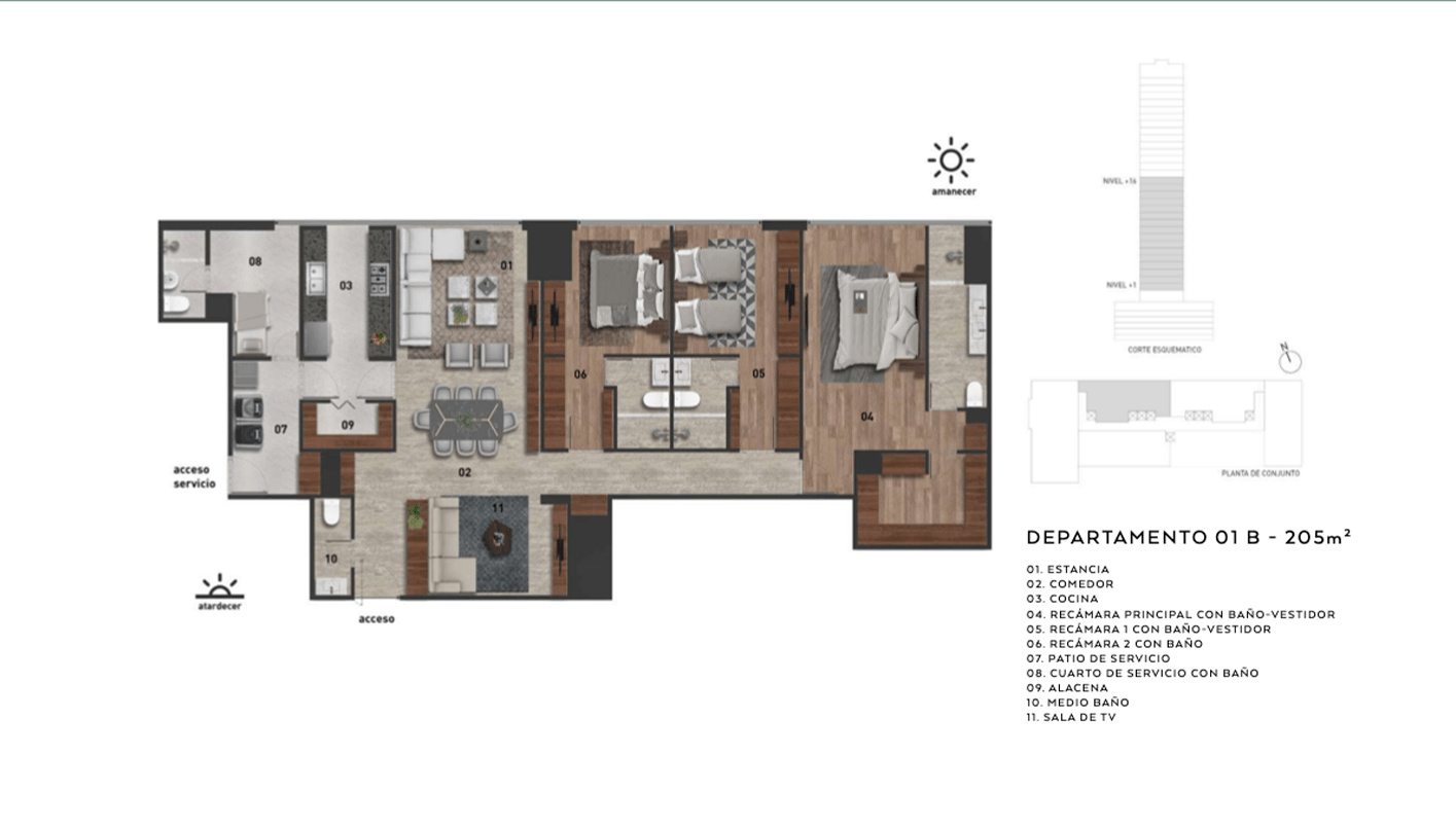 2206 sq feet modern manigua apartment