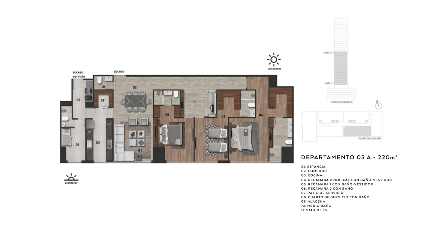 2368 sq feet residential apartment