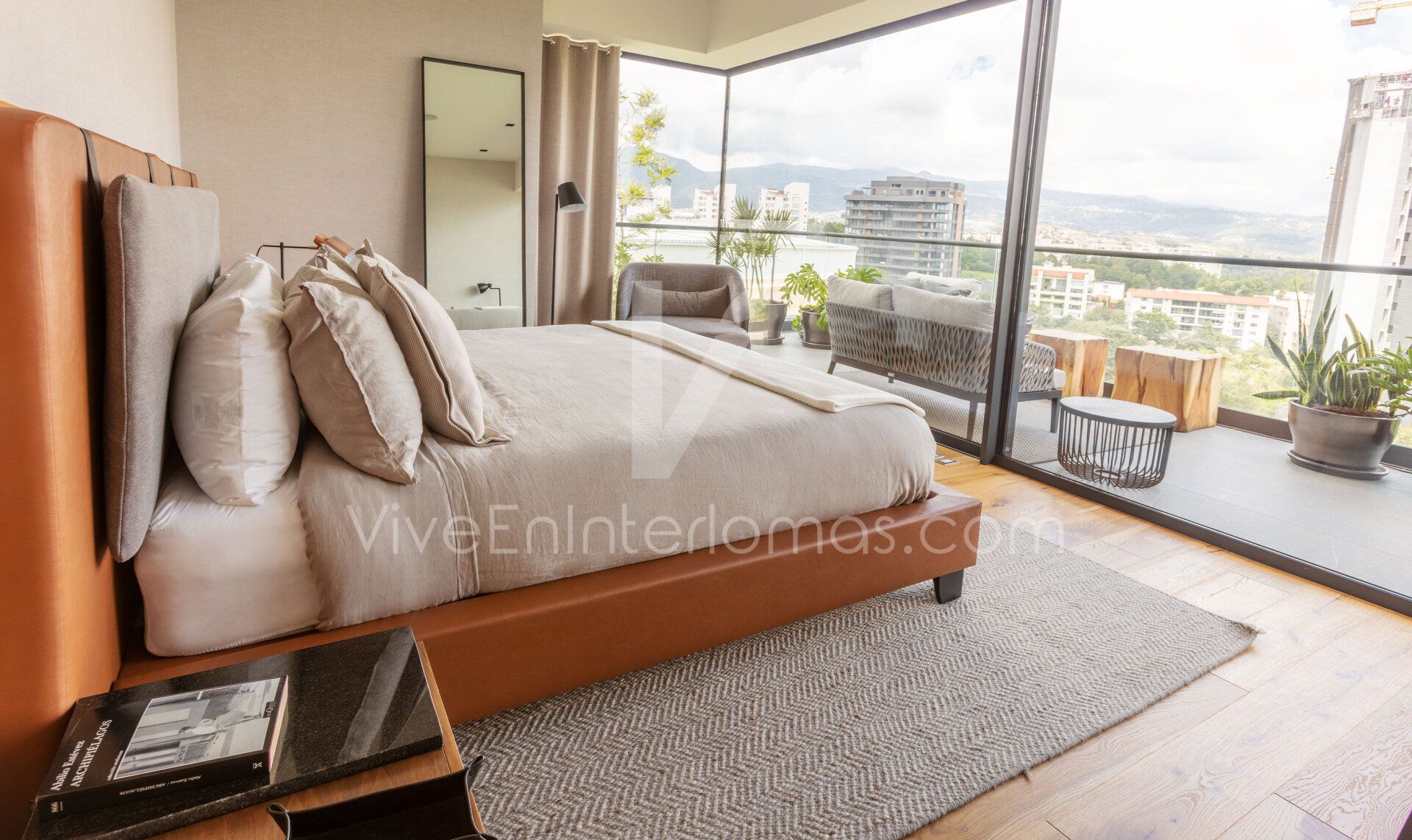 habitación muestra en aurea propiedades