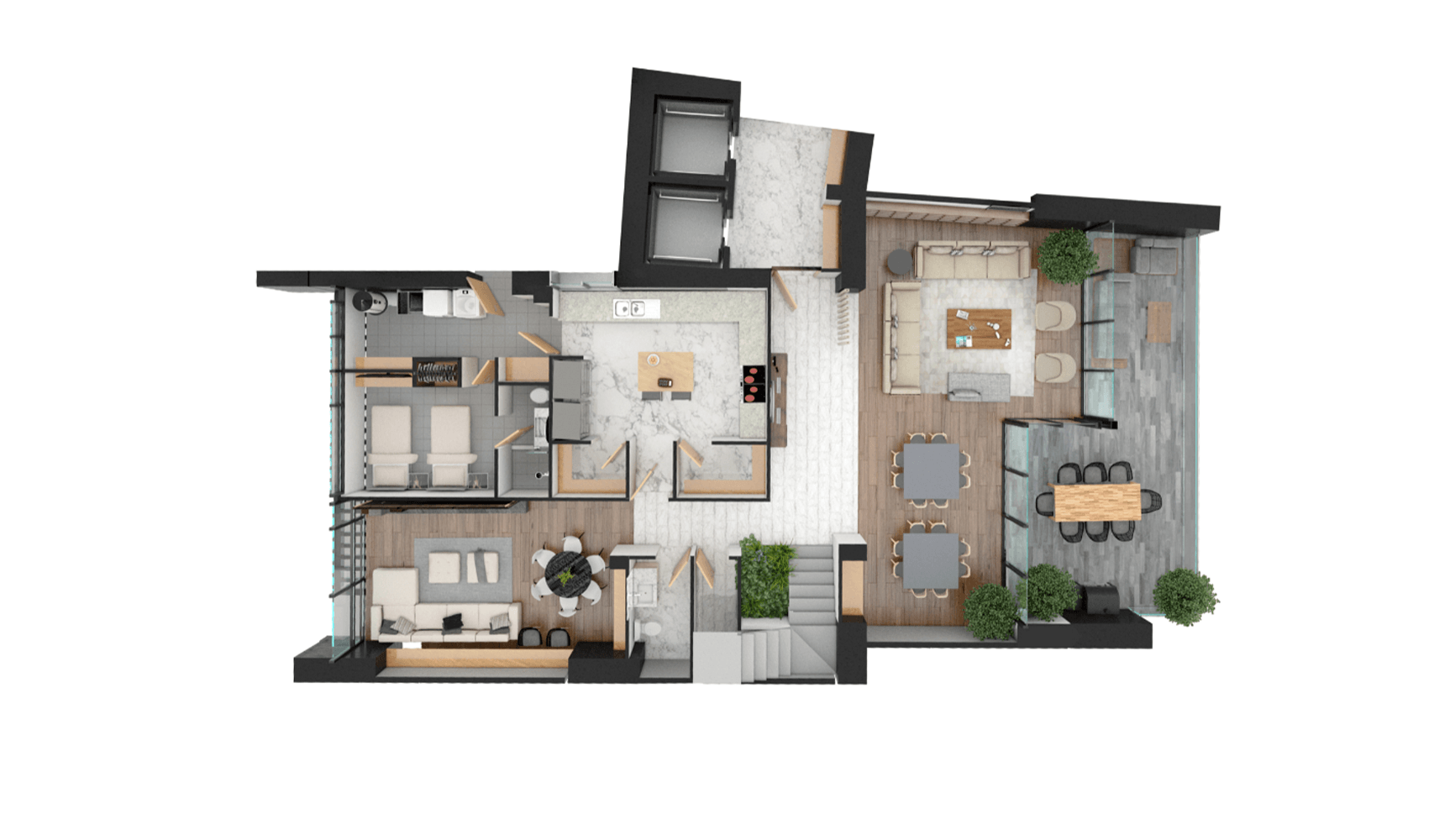 Penthouse aurea de 518 m2