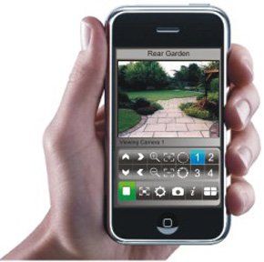 A mobile phone with CCTV