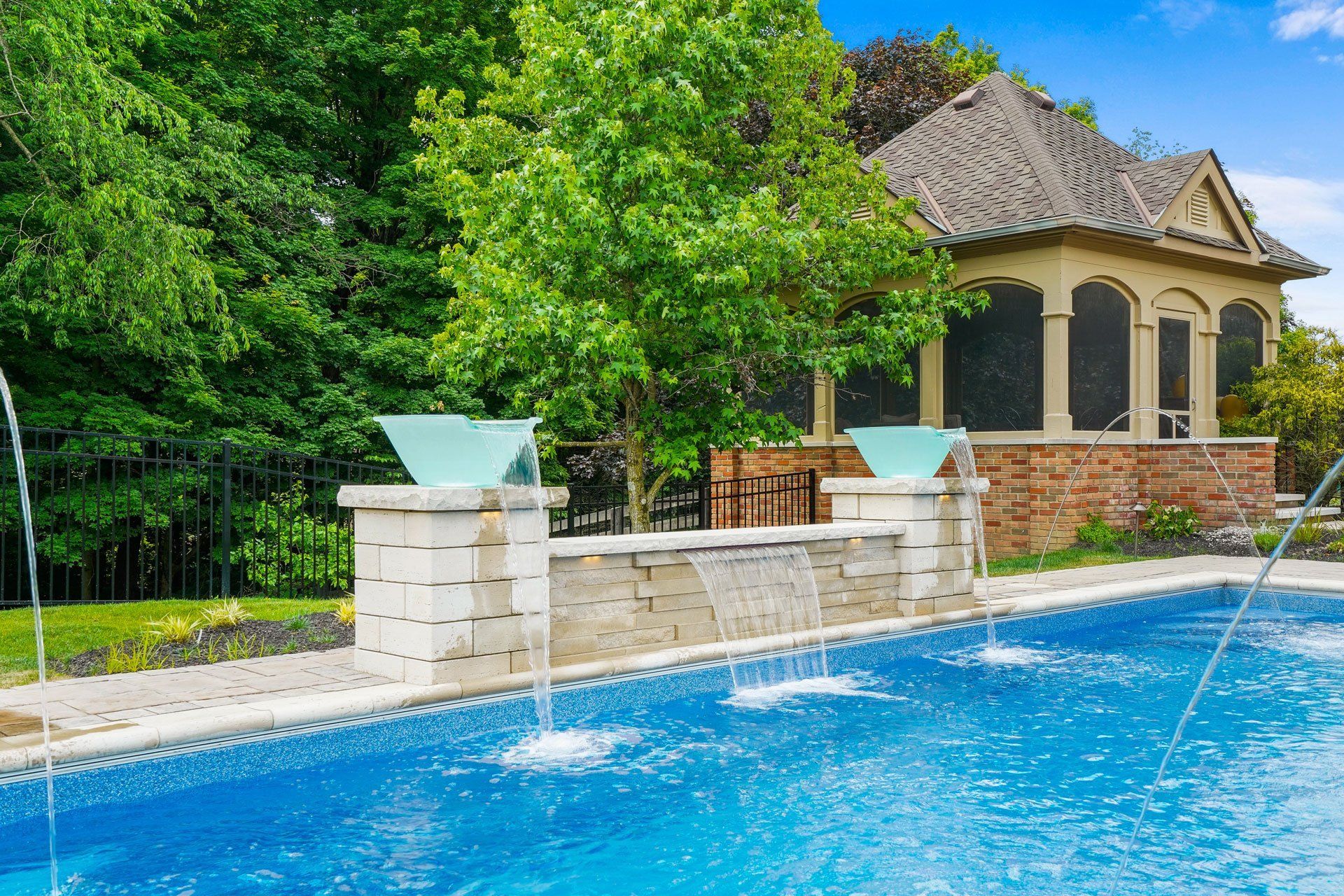 In-Ground Swimming Pool, Patio and Landscaping Installation