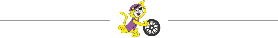 Top Cat Tyres mascot divider