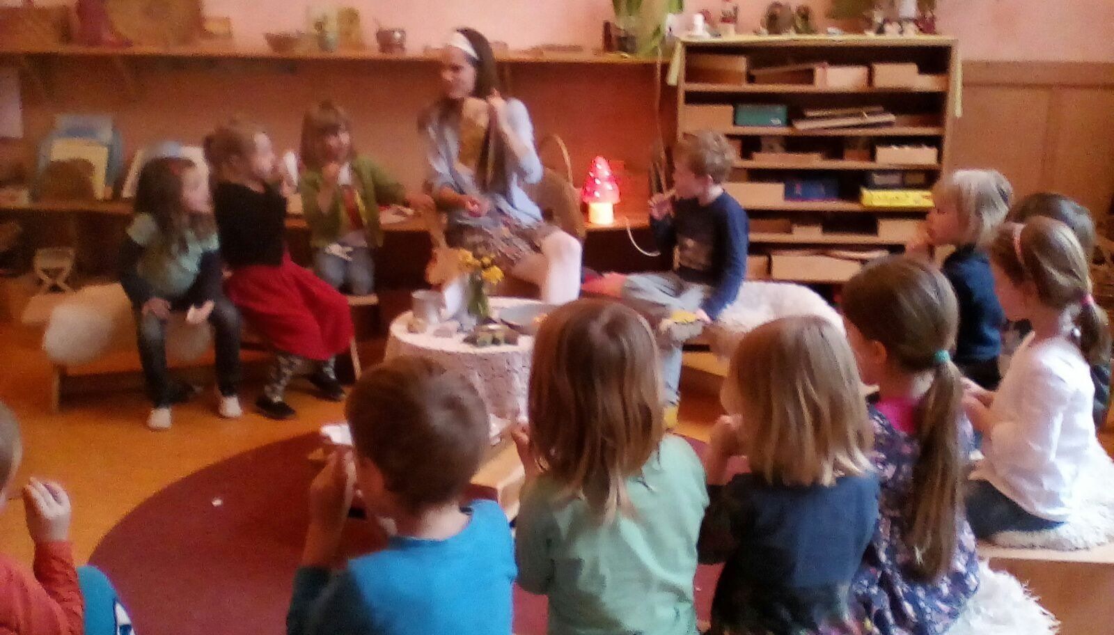 Juf Sophie in de klas