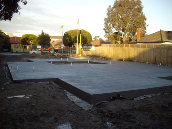 wet concrete