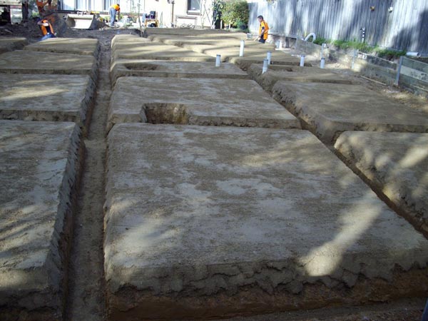 concrete slabs