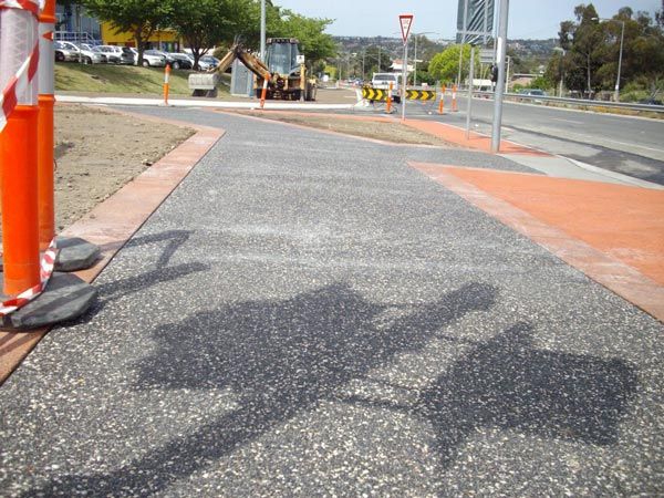 aggregate walkway