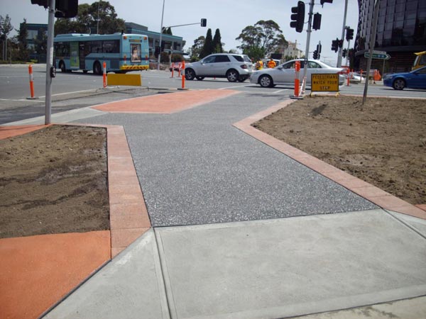 aggregate walkway