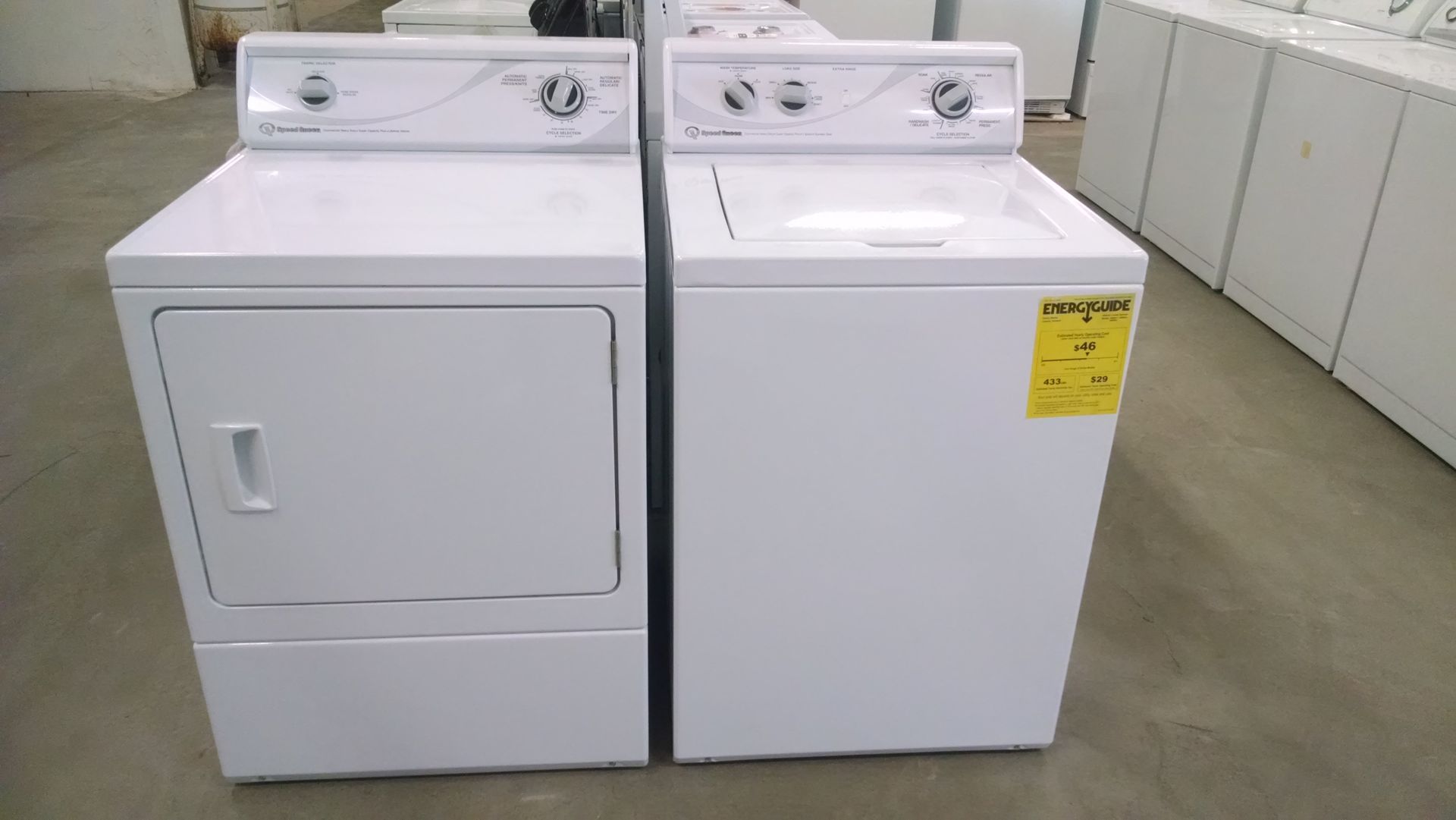 Speed Queen washer dryer set