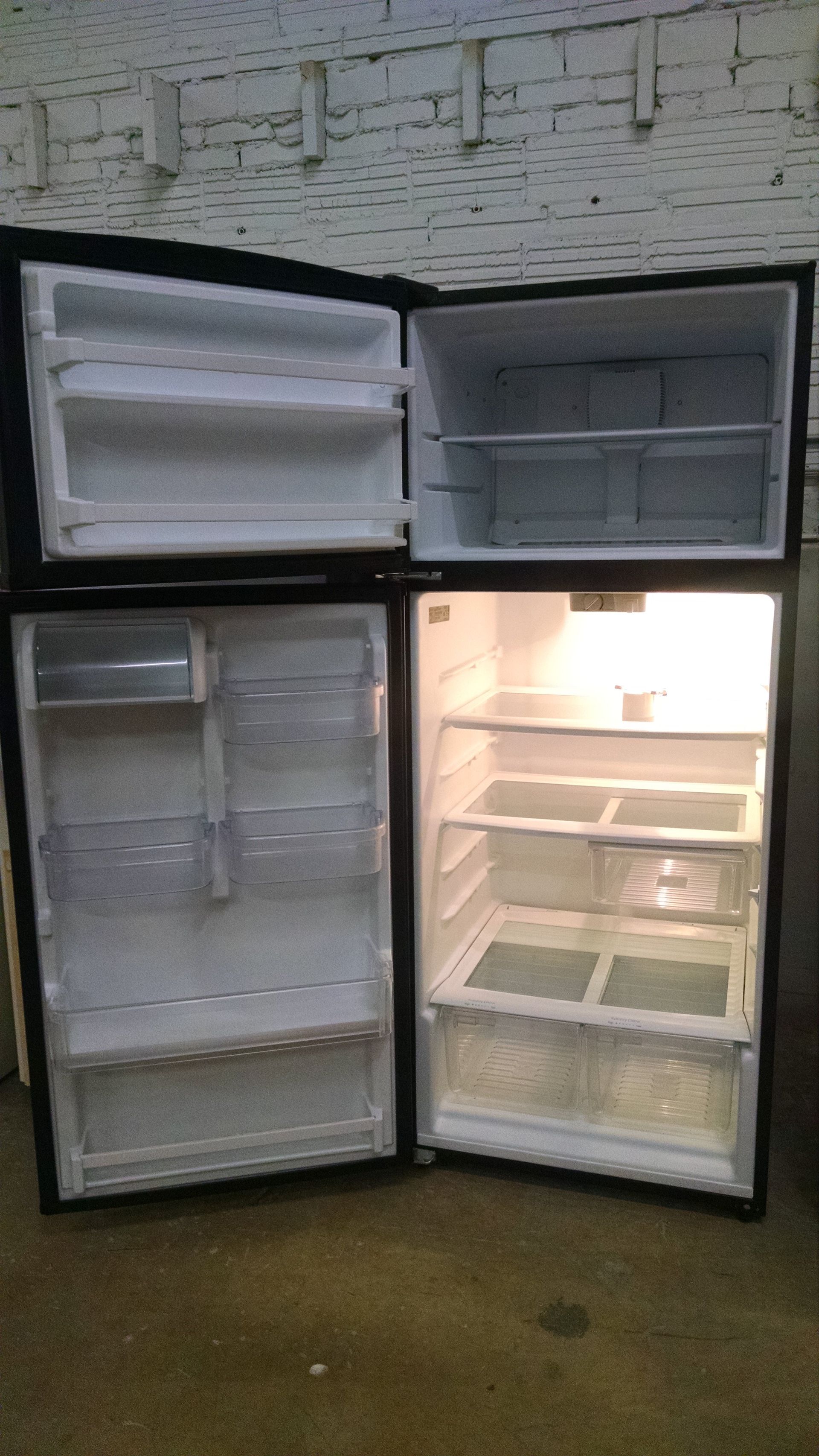 Maytag Topmount 18 cu.ft. Black Refrigerator