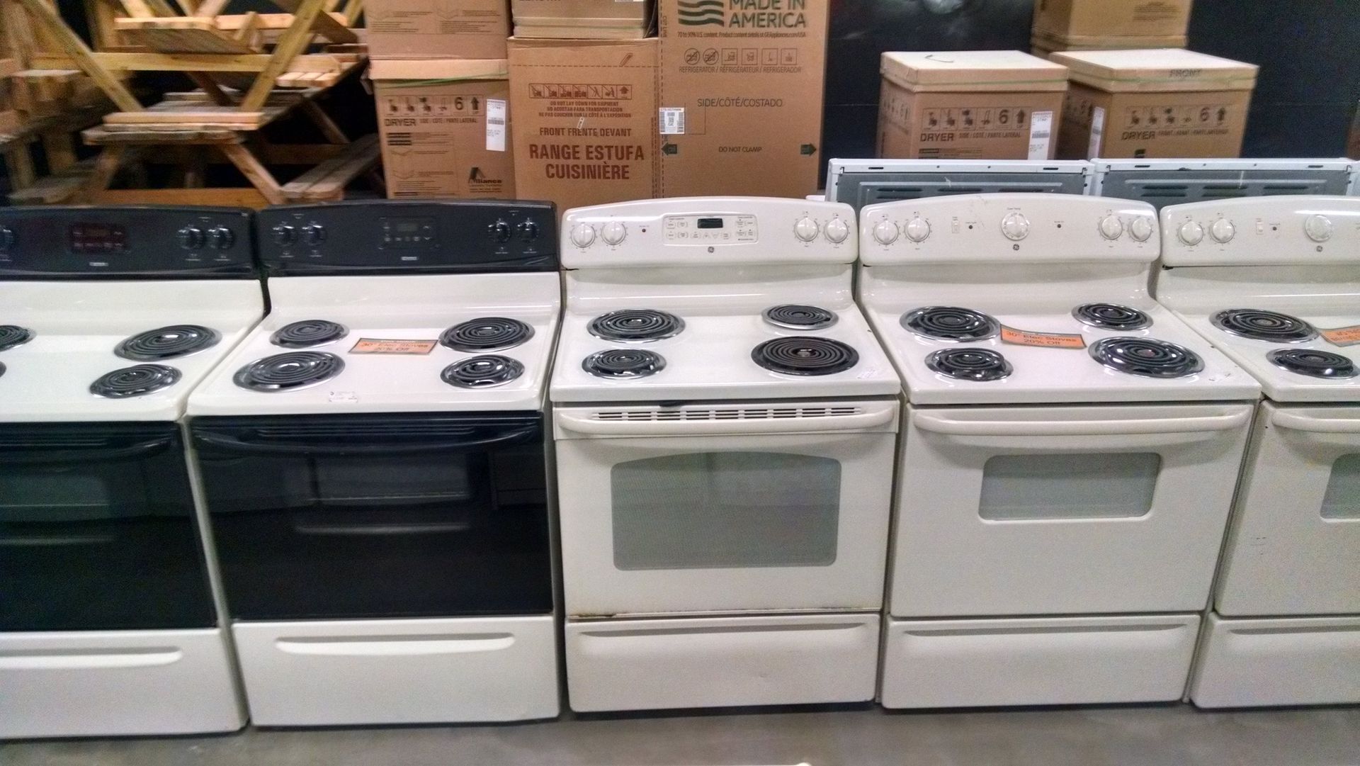 Sample of electric stoves