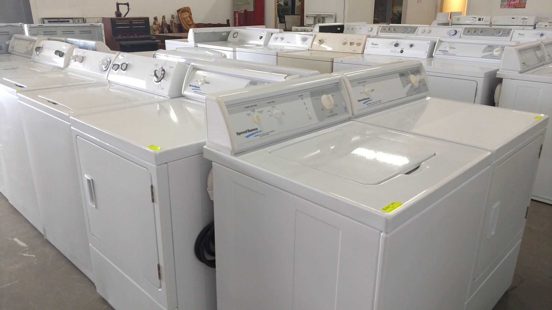 Sample of washers & dryers