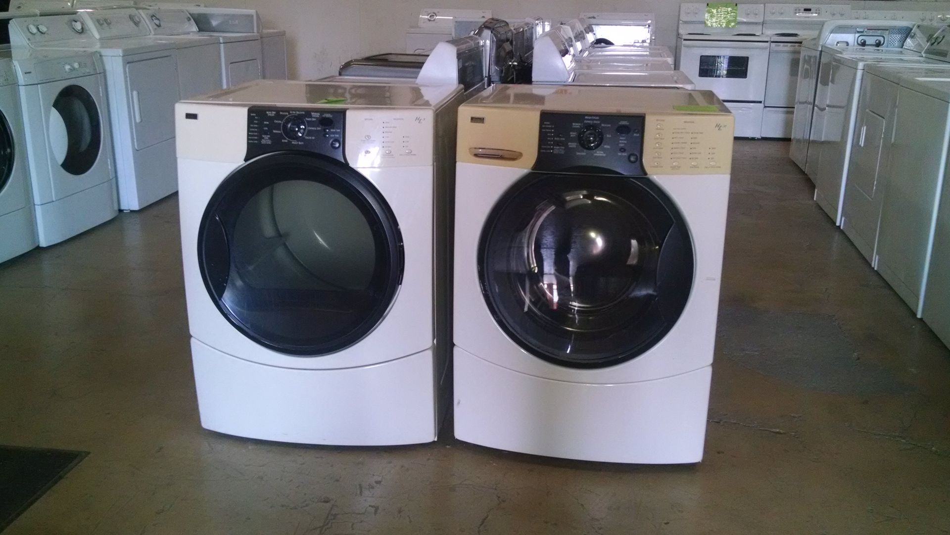 Kenmore frontload washer dryer set