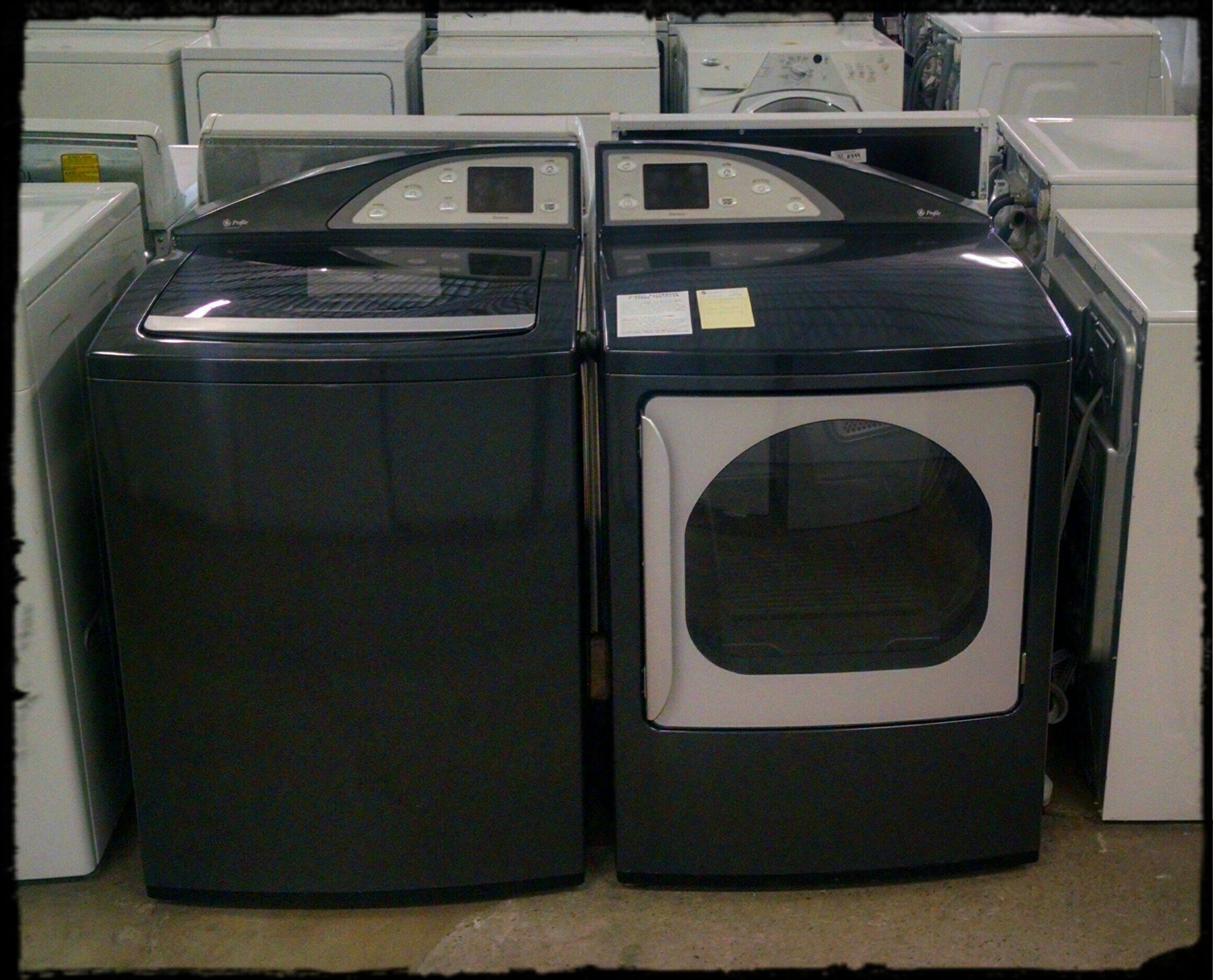 GE Topload washer dryer set